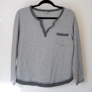 Liz Claiborne striped long sleeve top